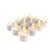 Teelicht LED 12 Stk. in weiss mit Flamme (inkl. Batterien) | Karnz