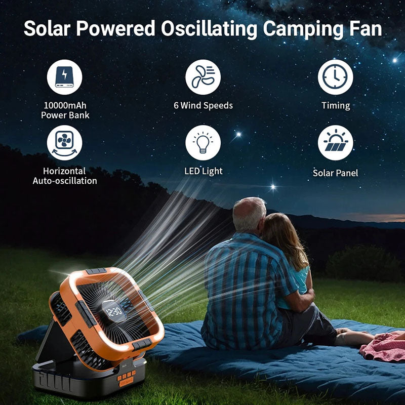 3 in 1 Solar Camping Ventilator | Karnz