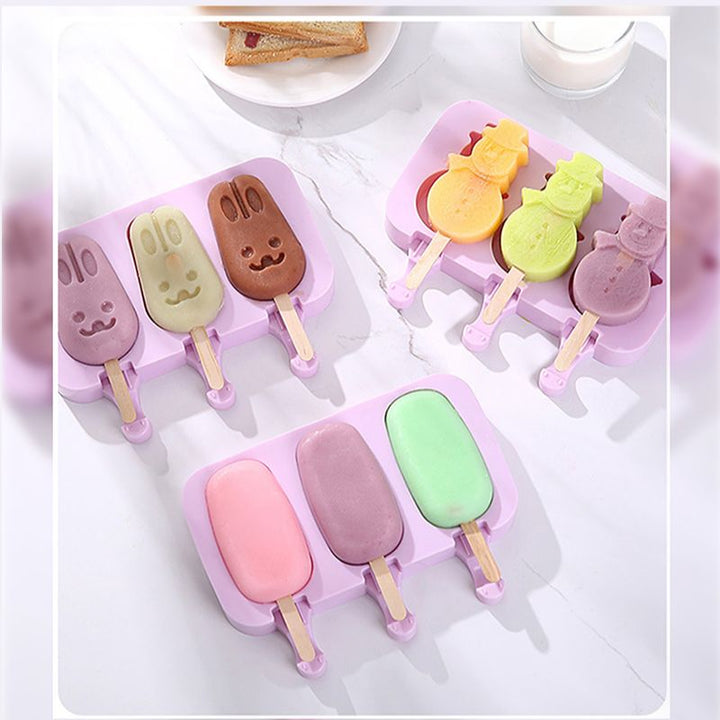 Eiscremeform Popsicle Formen mit Deckel DIY selbstgemachte Eis am Stiel Form | Karnz