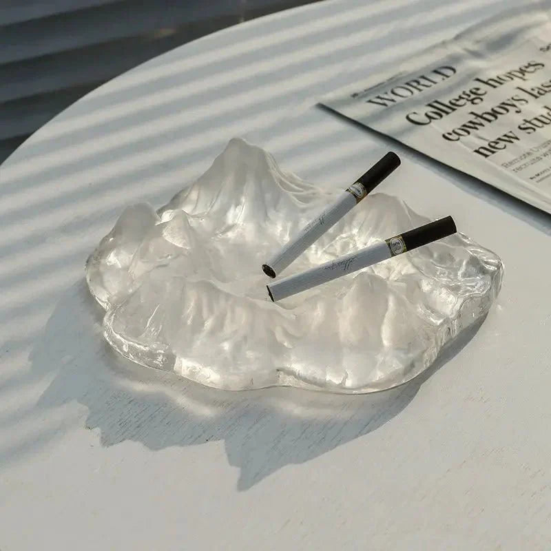 Eisstil-Berg-Glas-Aschenbecher-Dekoration