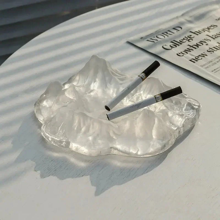 Eisstil-Berg-Glas-Aschenbecher-Dekoration