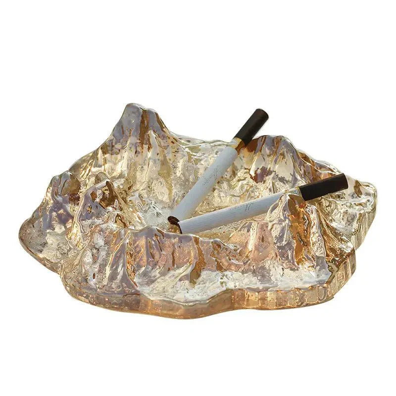 Eisstil-Berg-Glas-Aschenbecher-Dekoration