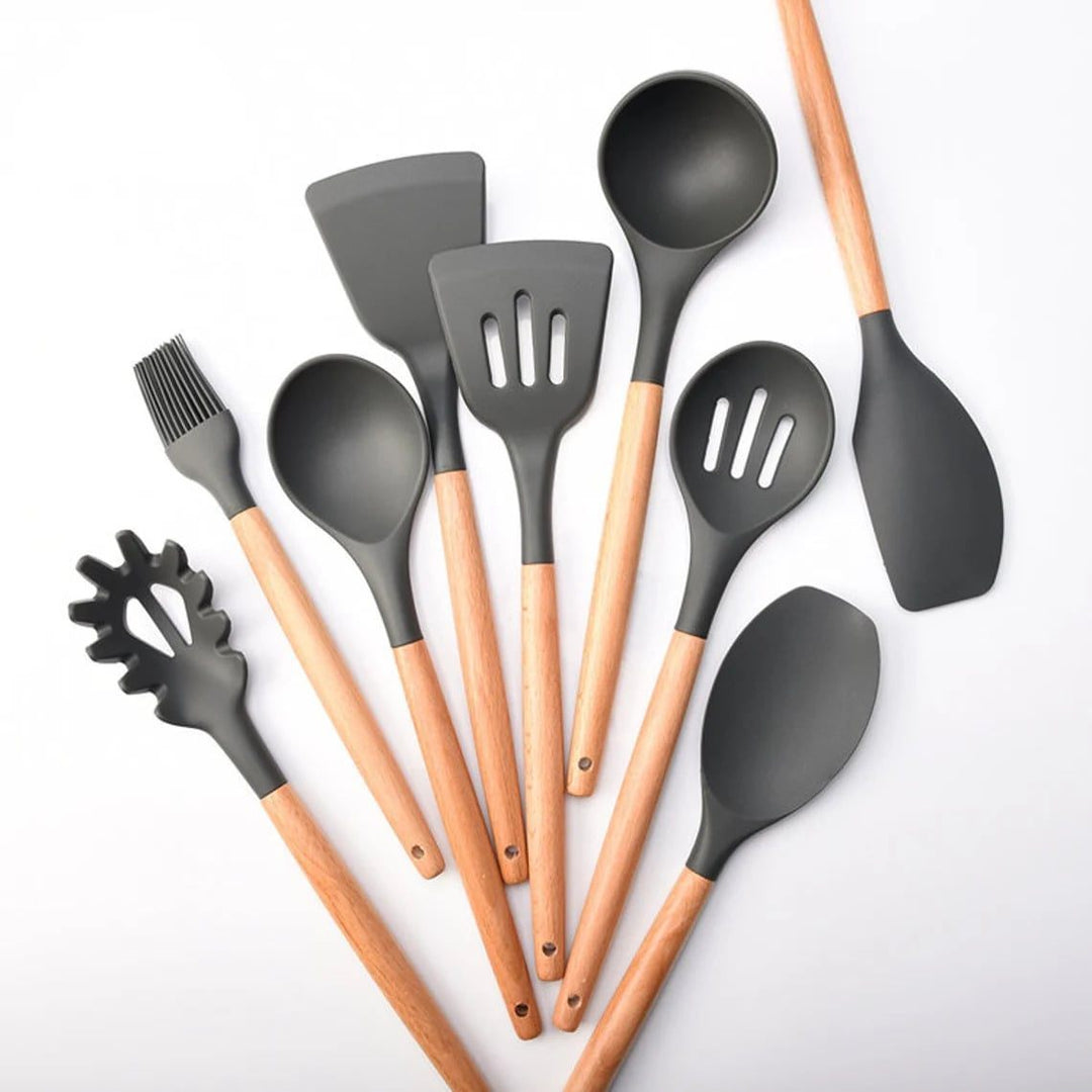 9 Stück Silikon Küchenutensilien Set | Karnz