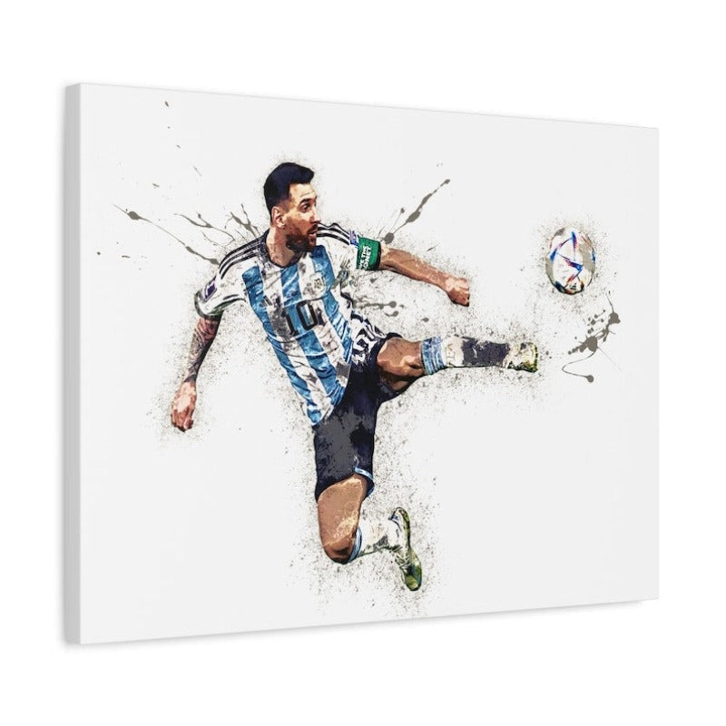 Canvas Wrap Lionel Messi Poster
