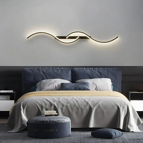 Moderne LED-Streifenleuchten für die Wandmontage