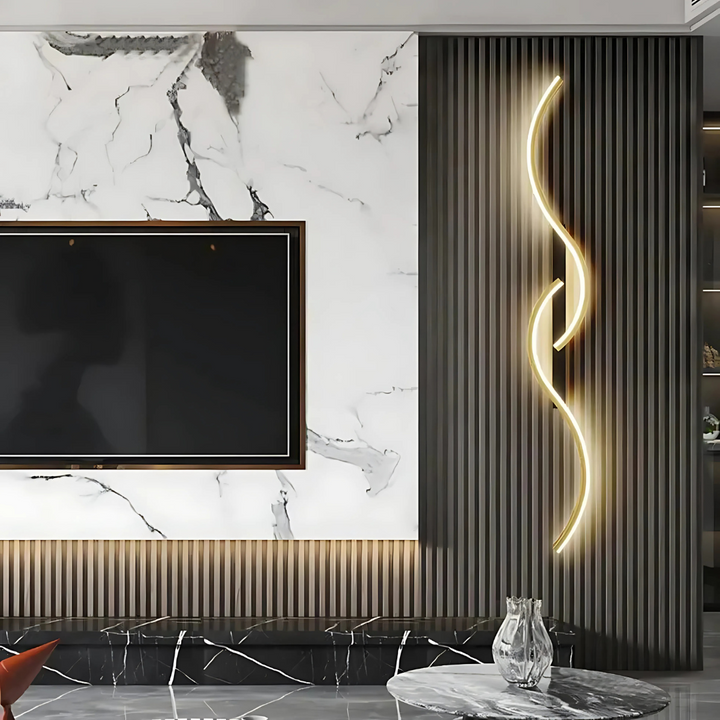 Moderne LED-Streifenleuchten für die Wandmontage