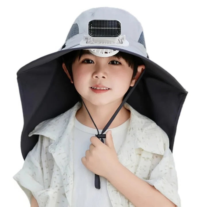 Verstellbare Kinder Solar Ventilator Mütze | Karnz