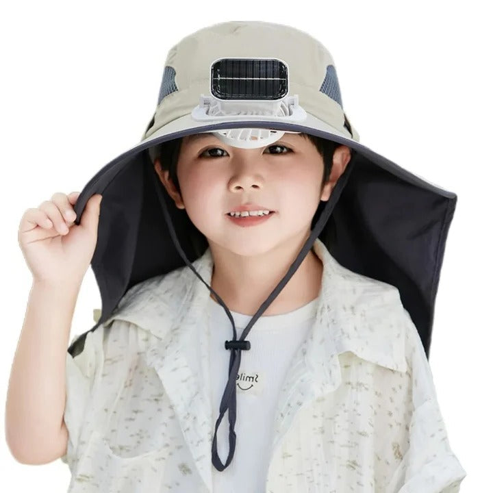 Verstellbare Kinder Solar Ventilator Mütze | Karnz
