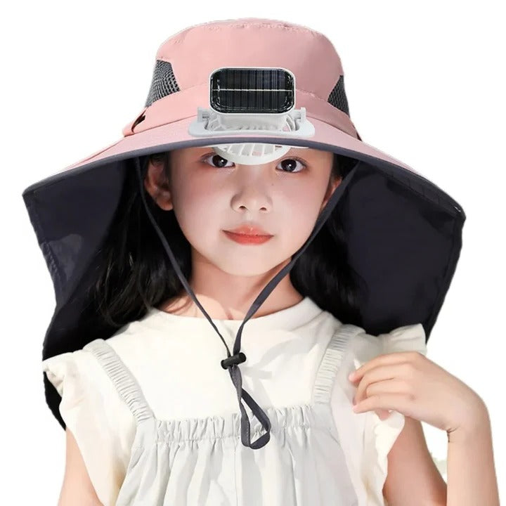 Verstellbare Kinder Solar Ventilator Mütze | Karnz