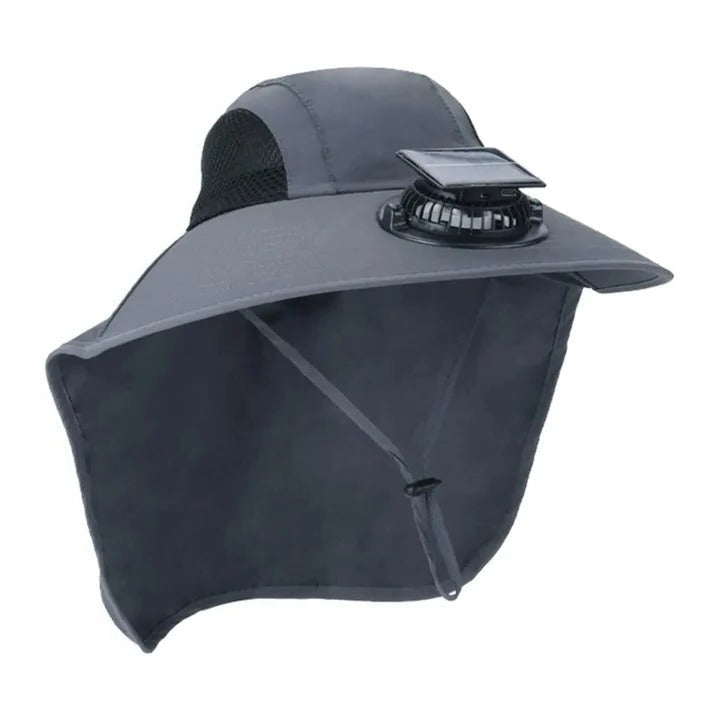 Solar Fan Hut mit breiter Krempe UV-Schutz | Karnz