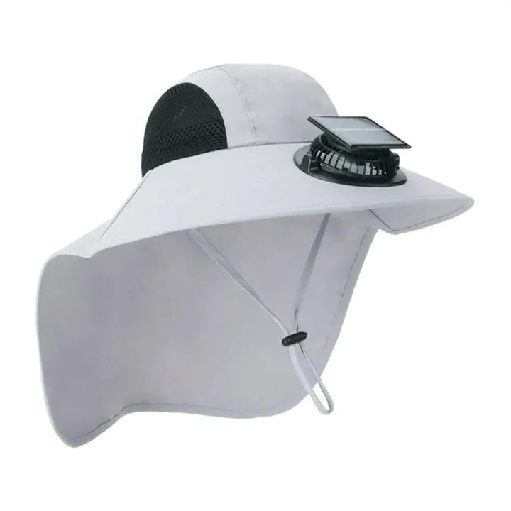 Solar Fan Hut mit breiter Krempe UV-Schutz | Karnz