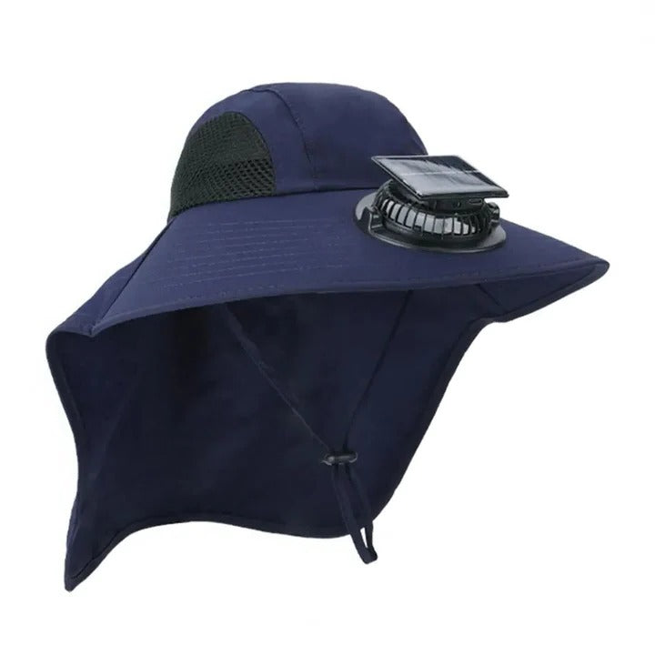 Solar Fan Hut mit breiter Krempe UV-Schutz | Karnz