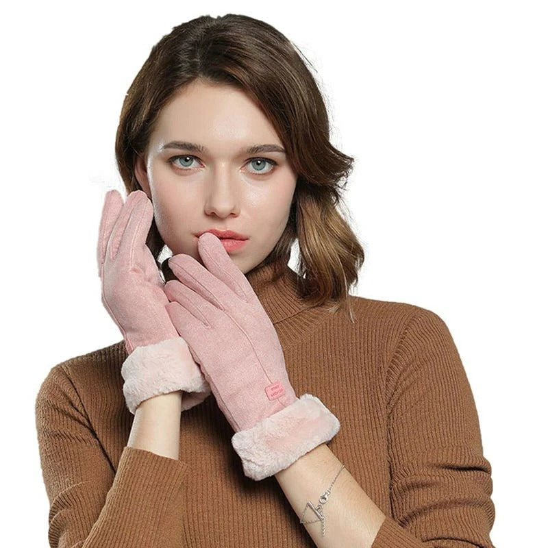 Damen-Winterhandschuhe mit Touchscreen-Funktion