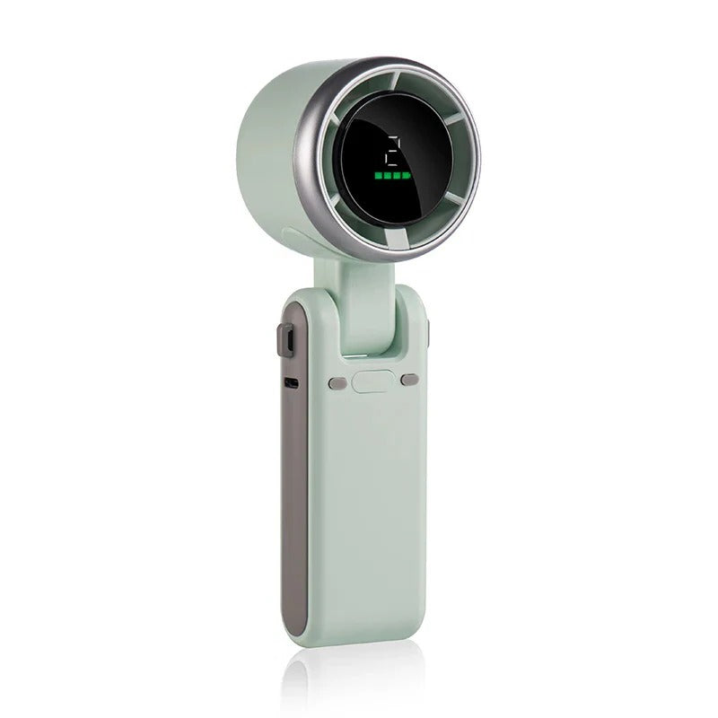 Faltbarer Handventilator mit Digitalanzeige | Karnz