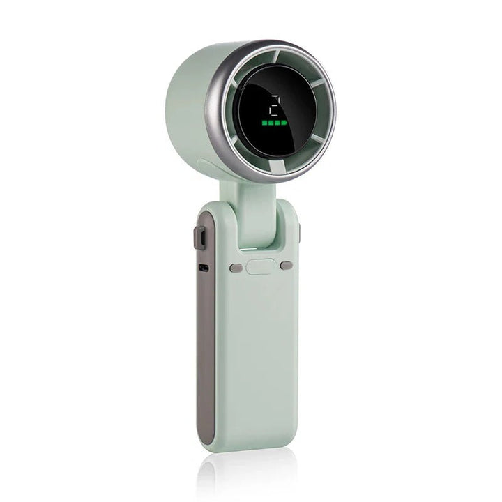 Faltbarer Handventilator mit Digitalanzeige | Karnz