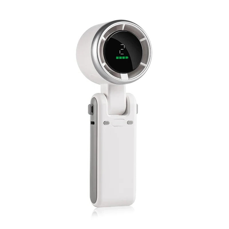 Faltbarer Handventilator mit Digitalanzeige | Karnz