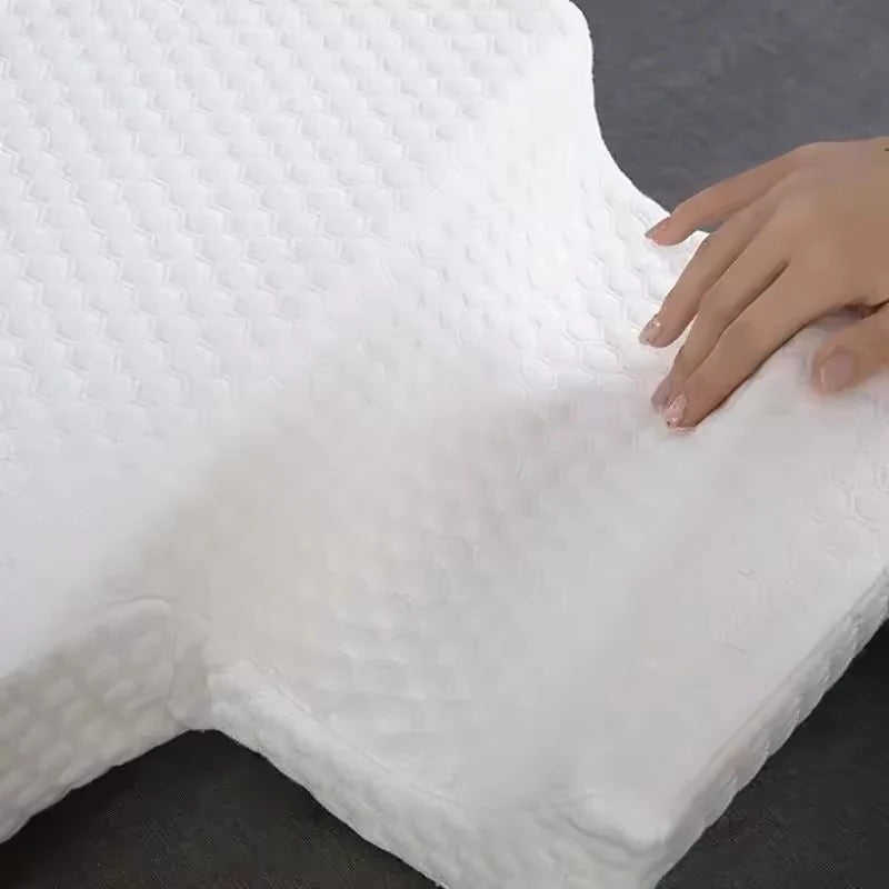 Orthopädisches Partnerkissen | Kuscheldesign mit Armtunnel | Memory-Schaum