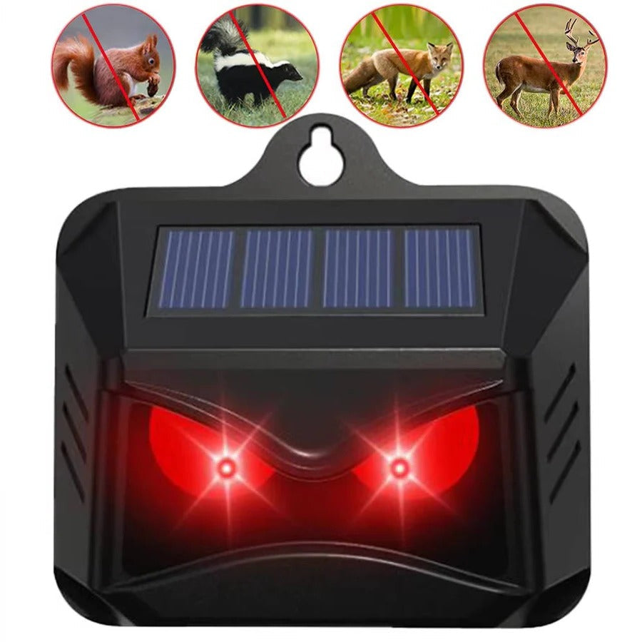 2 Stück solarbetriebene Ultraschall-Tierabwehrgeräte