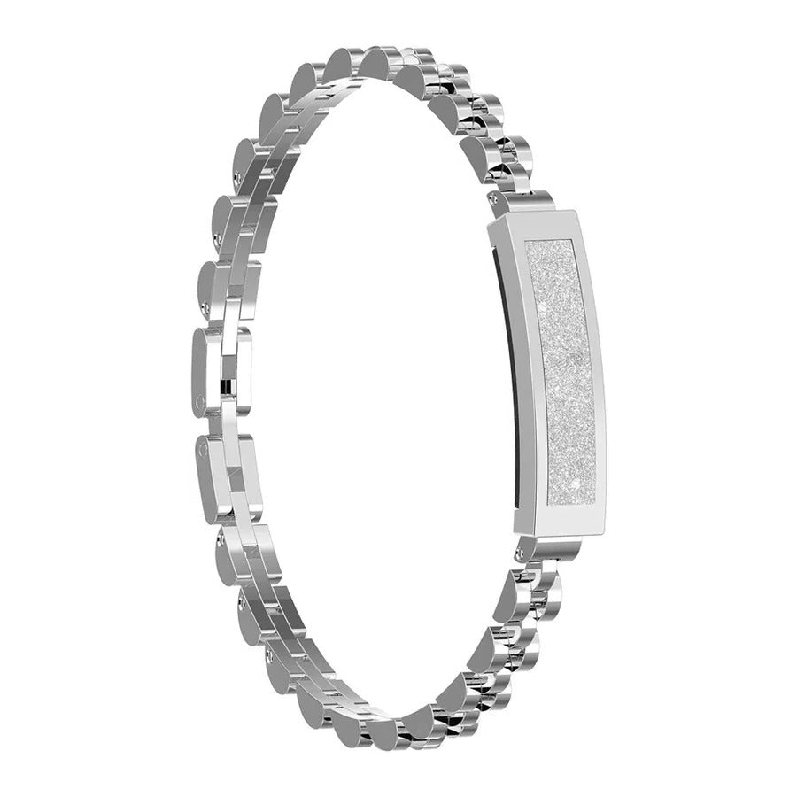 Smartes Fitness-Armband für Damen im Kettenstil mit Herzfrequenz-, Schlaf- und Aktivitätsüberwachung