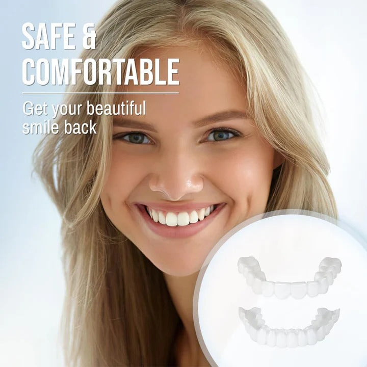 Herausnehmbare Veneers für Ober- und Unterkieferzähne