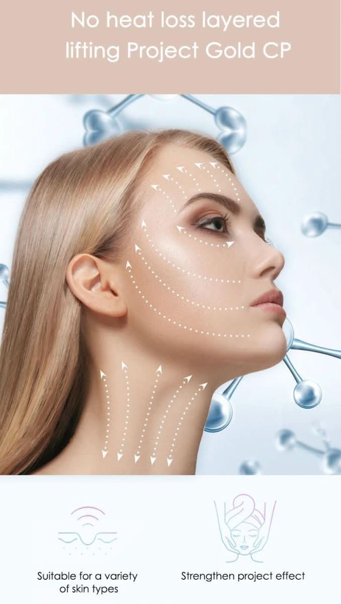 Professionelles Gesichtsmassagegerät mit Mikrostrom für straffere, glattere Haut