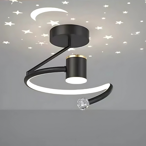 Moderne LED-Deckenleuchten im Stern-Design