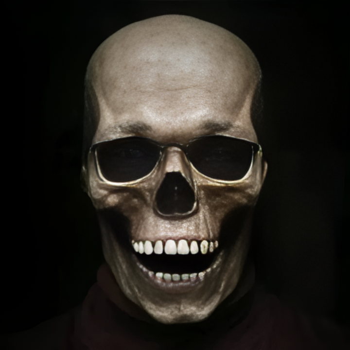 Realistische Halloween-Totenkopfmaske