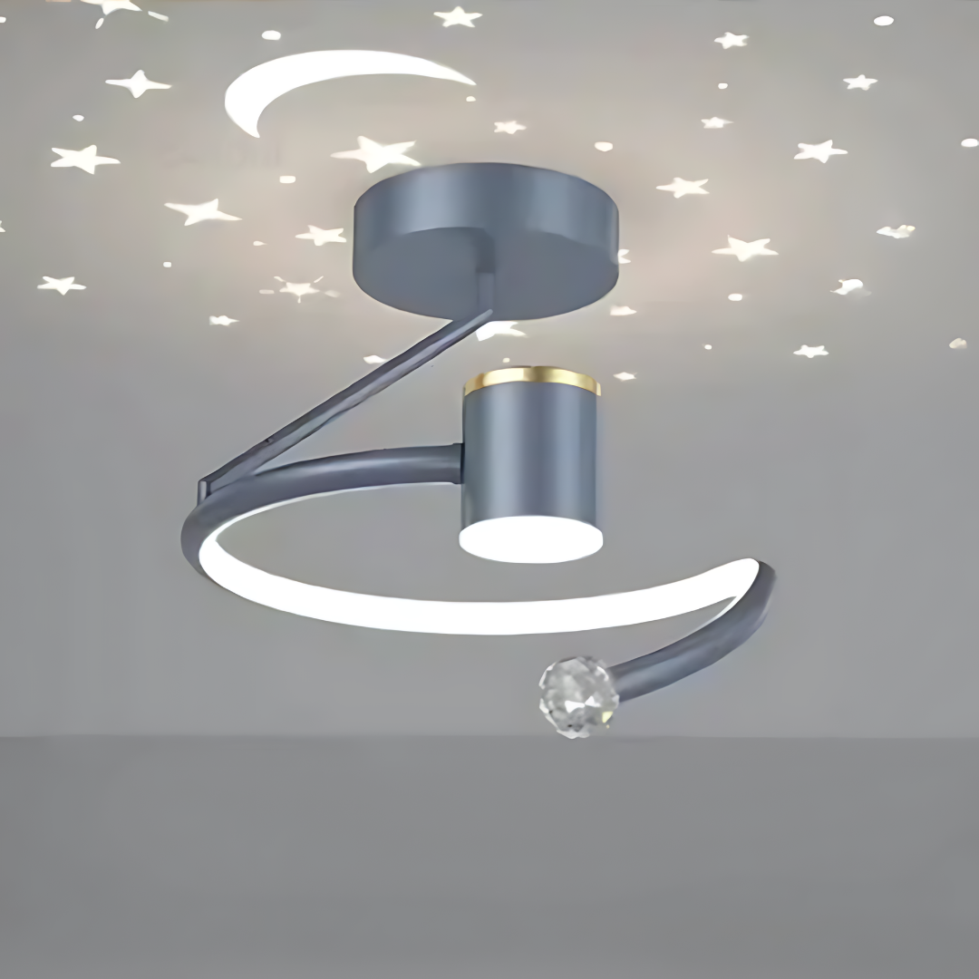 Moderne LED-Deckenleuchten im Stern-Design