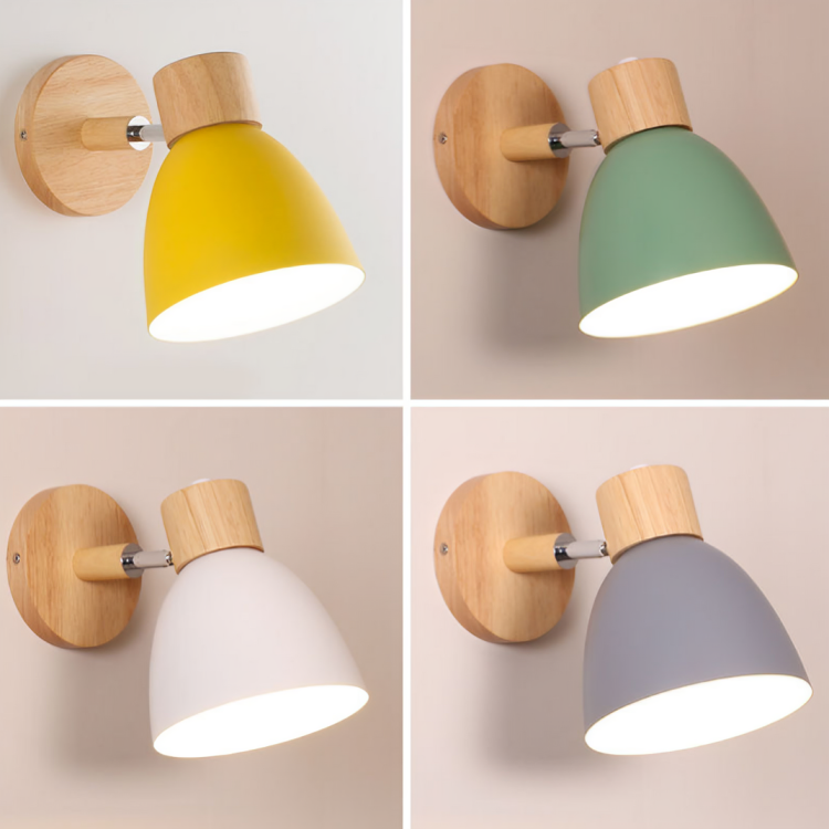 Minimalistische skandinavische Wandlampe – Nordic Design für Schlafzimmer und Wohnzimmer | LED-Beleuchtung | Karnz