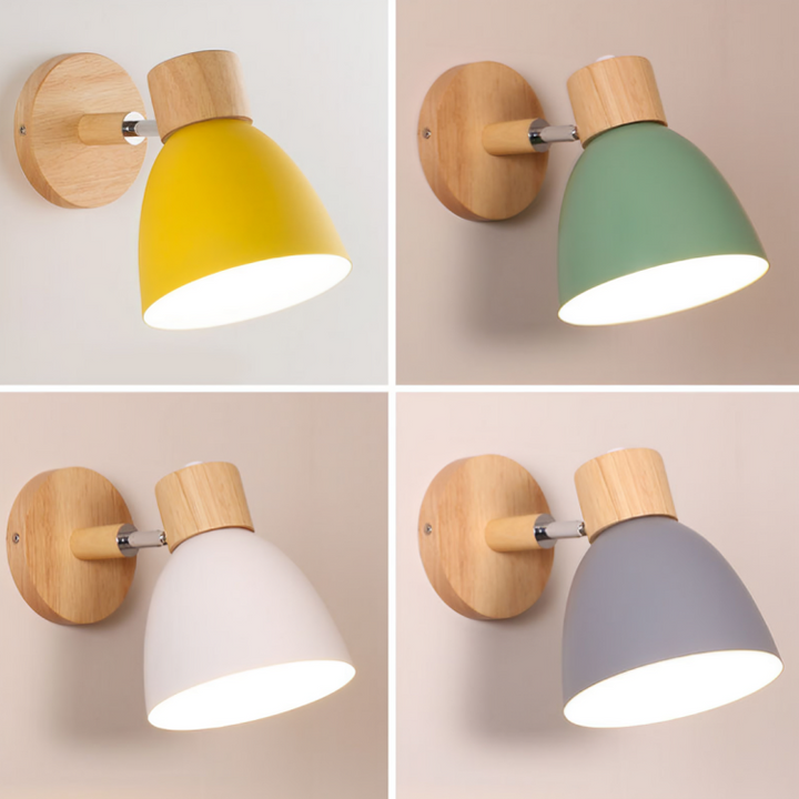 Minimalistische skandinavische Wandlampe – Nordic Design für Schlafzimmer und Wohnzimmer | LED-Beleuchtung | Karnz