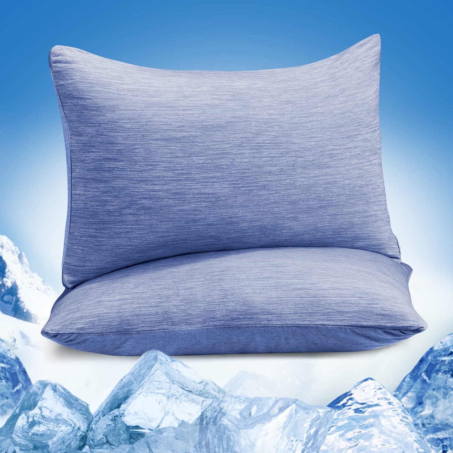 Revolutionäre Blaue Kühlkissenbezüge Set aus 2 – Pro Q-Max 0.4 | Karnz