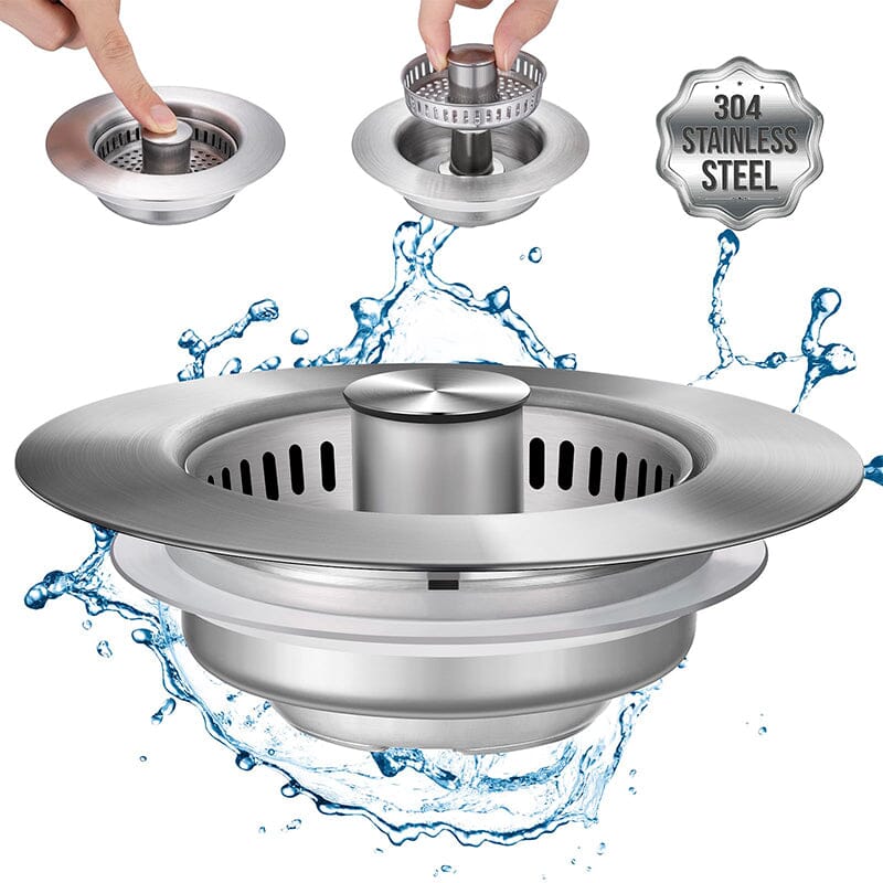 Abflussfilter Edelstahl mit Pop-up-Mechanismus | Karnz