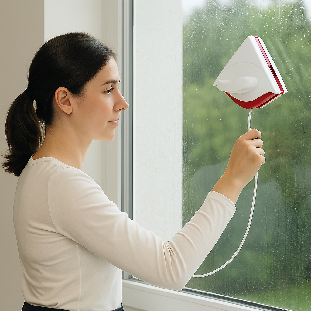 DouKarnze Seitenmagnetischer Fensterreiniger Bürste Werkzeug