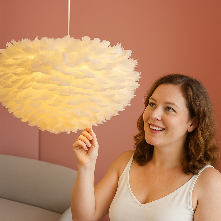 Cloud Like Realistic Feather Kronleuchter | Karnz