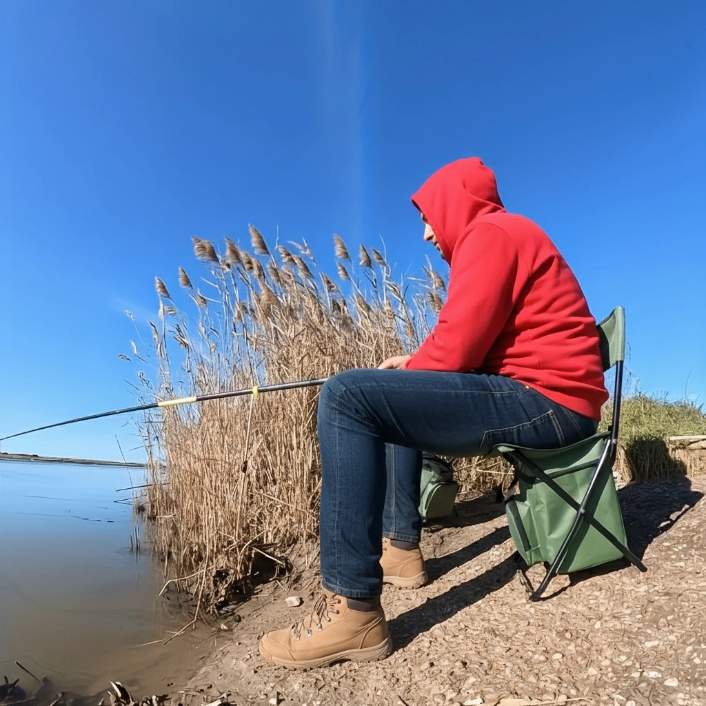 Eingebaute Kühltasche Tragbare Faltbare Outdoor-Hocker | Karnz