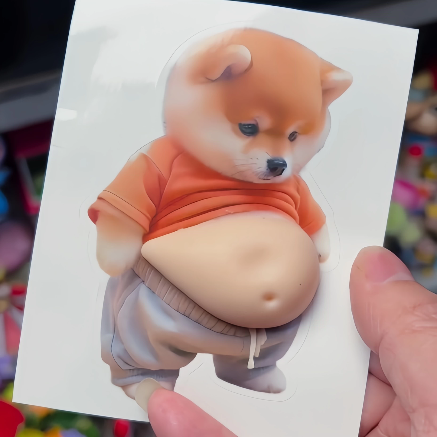 Chubby Shiba Silikon Aufkleber Schutz | Karnz