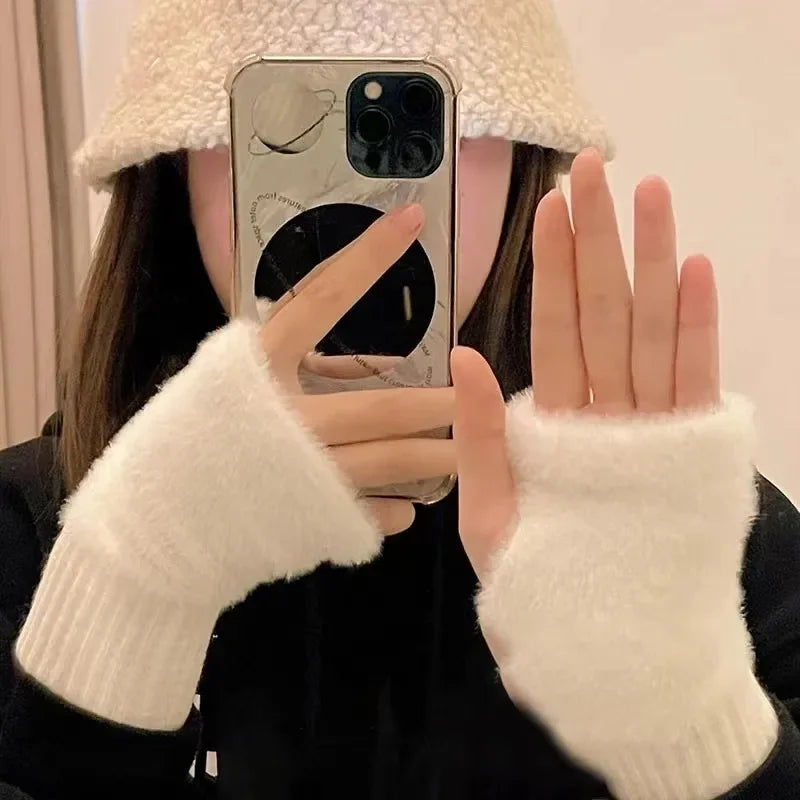 Unisex Fleece Ohnefingerhandschuhe – Warm, Weich und Funktional | Karnz