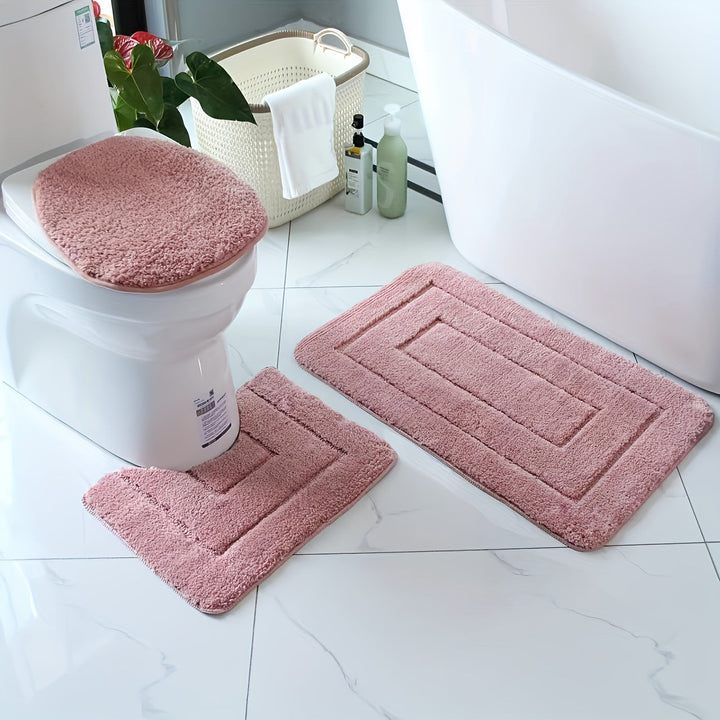 SoftStep Luxe Badmatte Set – Rutschfest, Schnell trocknend und Waschbar | Karnz