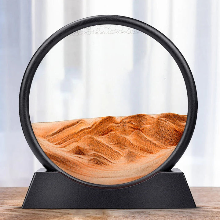 Bewegte Sandkunstskulptur