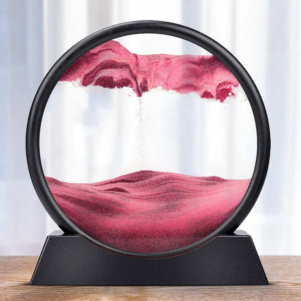 Bewegte Sandkunstskulptur