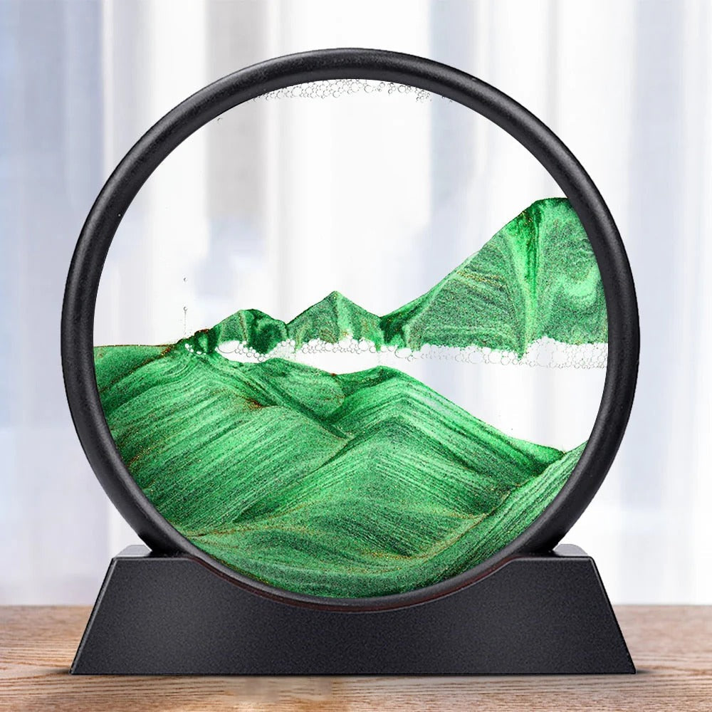 Bewegte Sandkunstskulptur