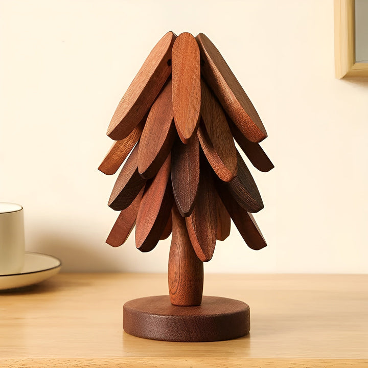 Faltbarer Weihnachtsbaum-Untersetzer – Dekorativ & Praktisch | Ideal für Getränke & Feiertage