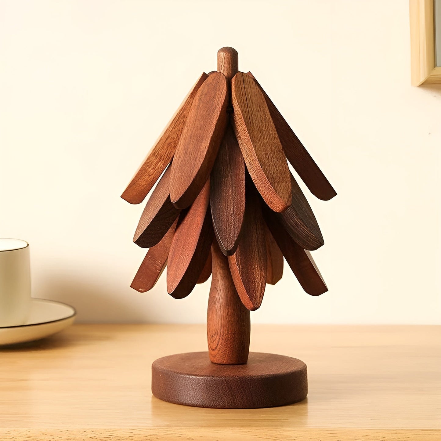 Faltbarer Weihnachtsbaum-Untersetzer – Dekorativ & Praktisch | Ideal für Getränke & Feiertage