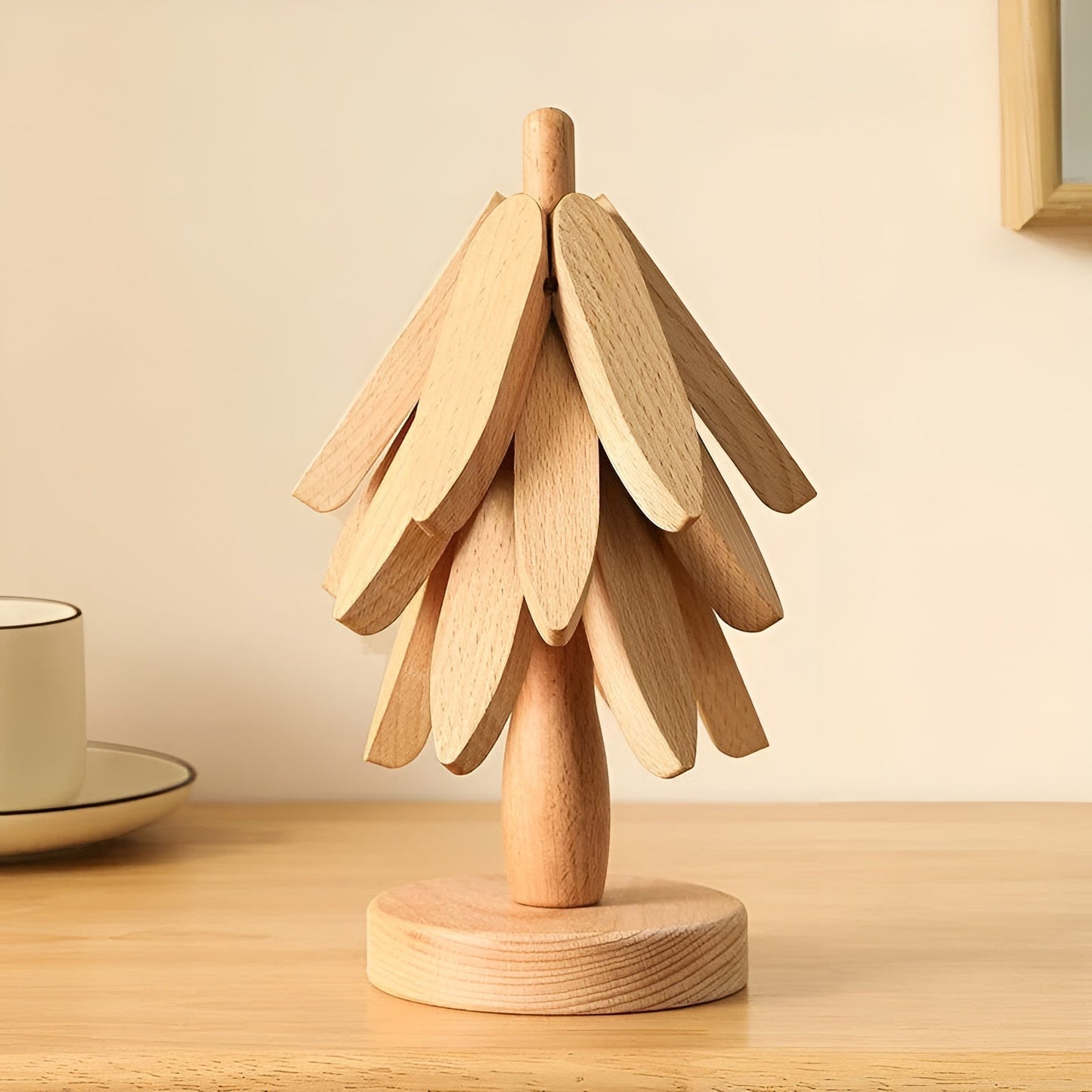 Faltbarer Weihnachtsbaum-Untersetzer – Dekorativ & Praktisch | Ideal für Getränke & Feiertage
