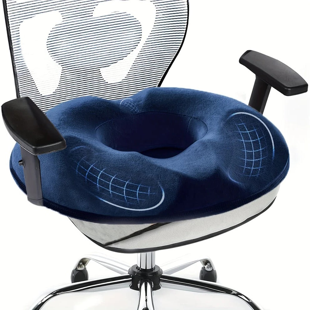 Ergonomisches Donut-Kissen aus Memory-Schaum zur Unterstützung des Steißbeins