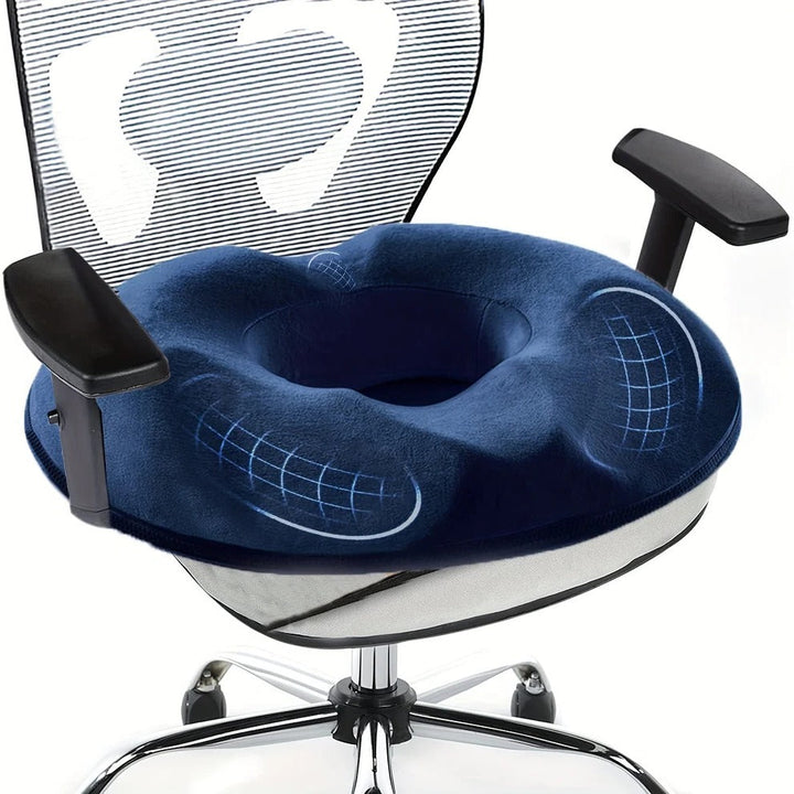 Ergonomisches Donut-Kissen aus Memory-Schaum zur Unterstützung des Steißbeins