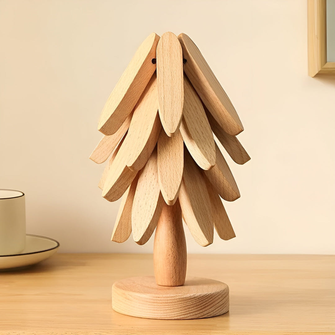 Weihnachtsbaum-Untersetzer faltbar – Dekorativ & Praktisch | Ideal für Getränke & Feiertage | Karnz