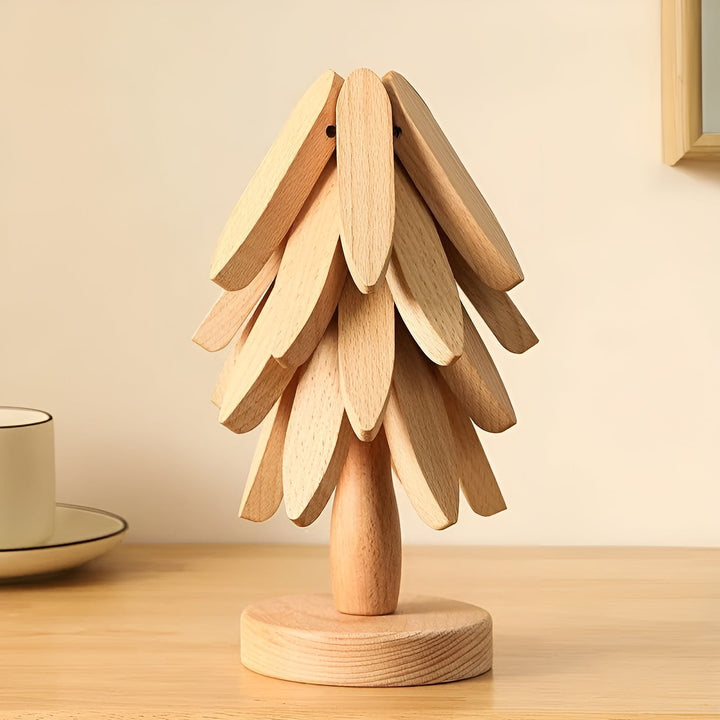 Faltbarer Weihnachtsbaum-Untersetzer – Dekorativ & Praktisch | Ideal für Getränke & Feiertage