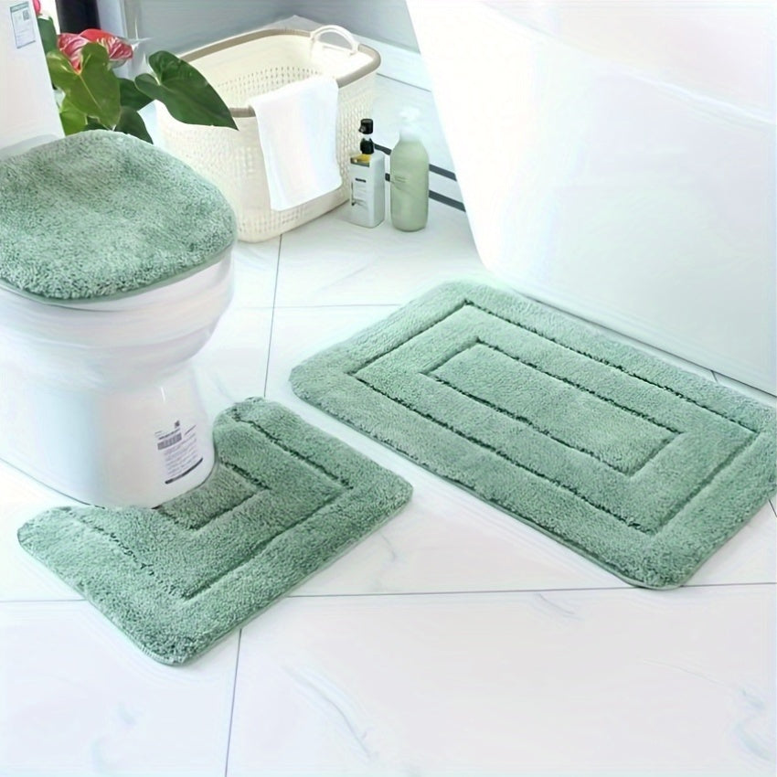 SoftStep Luxe Badezimmermatte Set – rutschfest, schnell trocknend und waschbar | Karnz