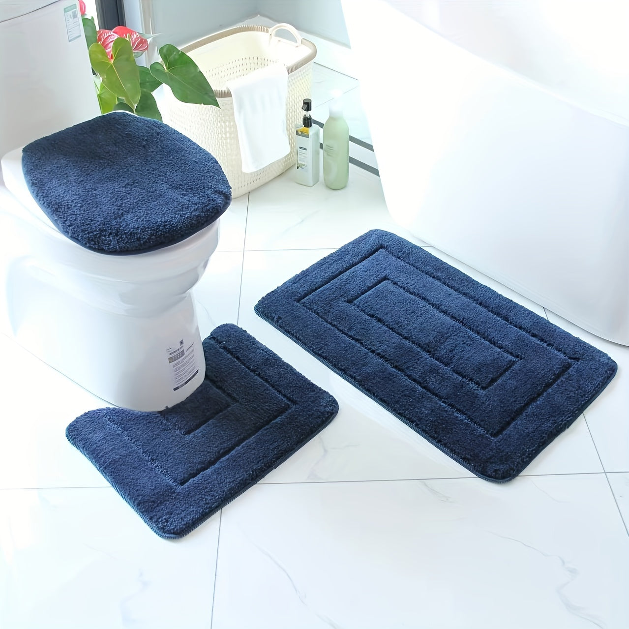 SoftStep Luxe Badmatte Set – Rutschfest, Schnell trocknend und Waschbar | Karnz